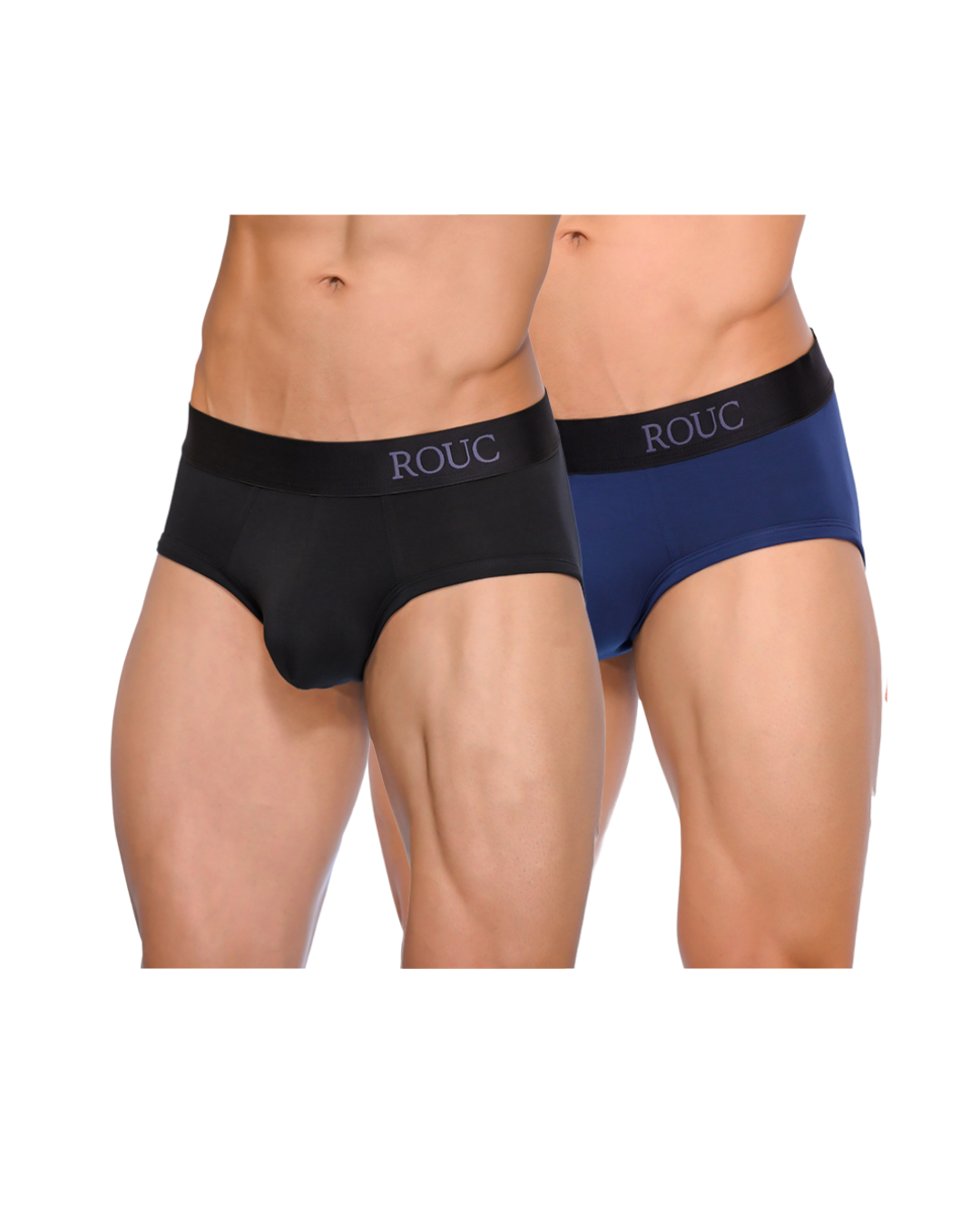 Men Underwear - BRIEFS - 2 Pack (Black & Blue)
