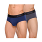 Men Underwear - BRIEFS - 2 Pack (Blue & Grey)