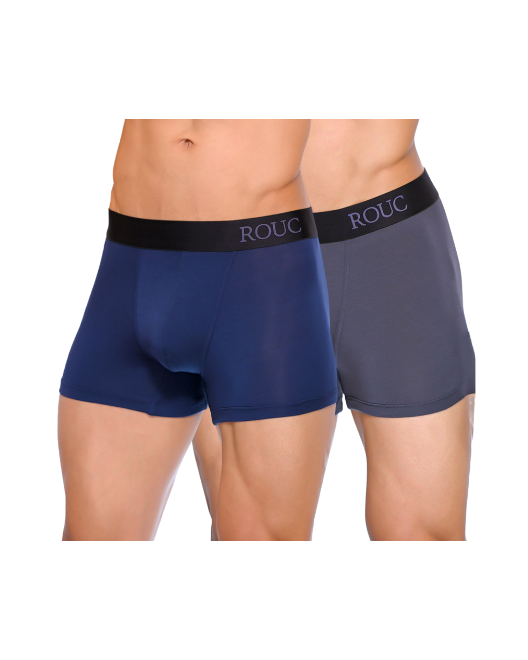 Men Underwear - TRUNKS - 2 Pack (Blue & Grey)